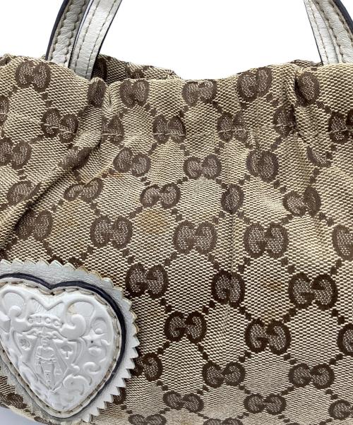 GUCCI（グッチ）GUCCI (グッチ) 2WAYショルダーバッグ ベージュ×ホワイトの古着・服飾アイテム