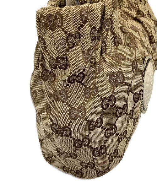 GUCCI（グッチ）GUCCI (グッチ) 2WAYショルダーバッグ ベージュ×ホワイトの古着・服飾アイテム