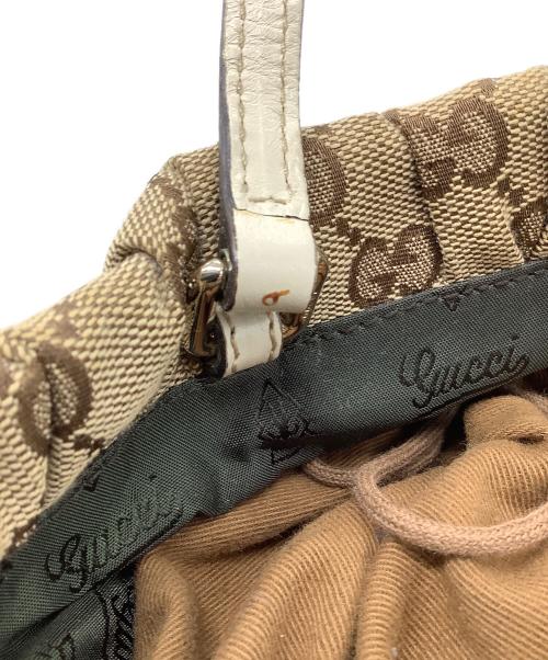 GUCCI（グッチ）GUCCI (グッチ) 2WAYショルダーバッグ ベージュ×ホワイトの古着・服飾アイテム