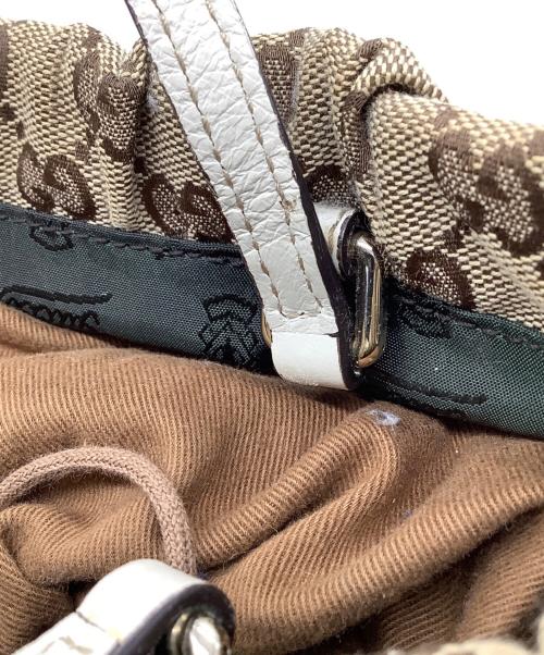 GUCCI（グッチ）GUCCI (グッチ) 2WAYショルダーバッグ ベージュ×ホワイトの古着・服飾アイテム