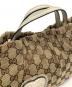 中古・古着 GUCCI (グッチ) 2WAYショルダーバッグ ベージュ×ホワイト：22000円
