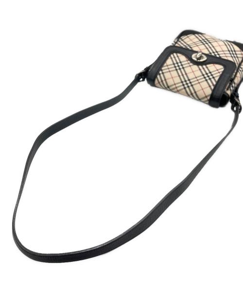 BURBERRY（バーバリー）BURBERRY (バーバリー) ショルダーバッグ ベージュ×ブラックの古着・服飾アイテム