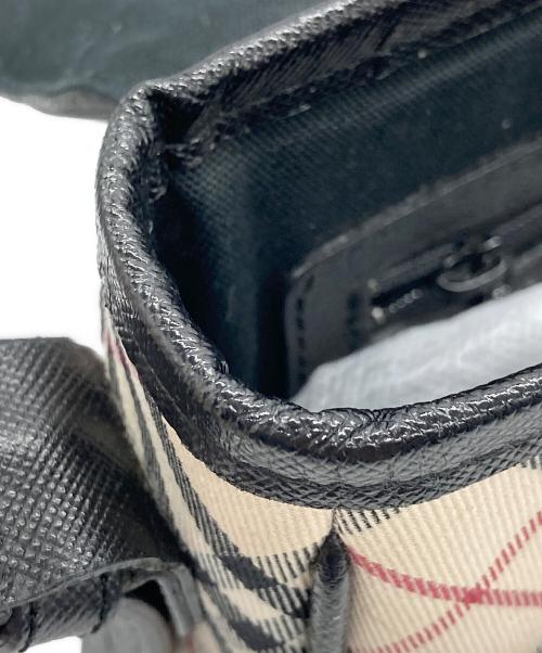 BURBERRY（バーバリー）BURBERRY (バーバリー) ショルダーバッグ ベージュ×ブラックの古着・服飾アイテム