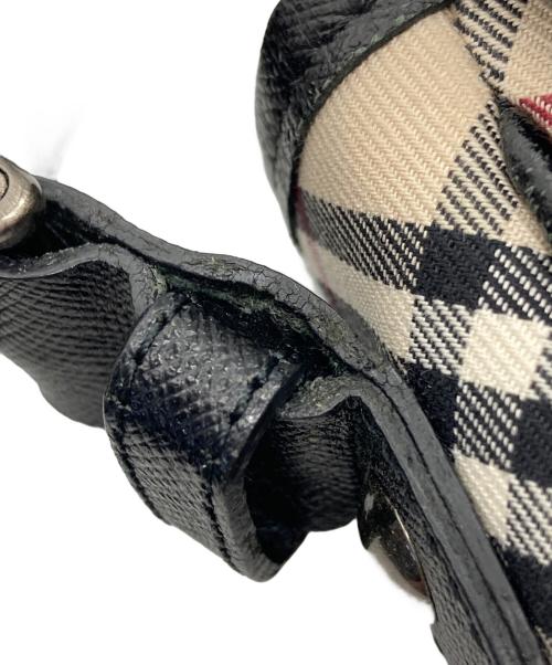 BURBERRY（バーバリー）BURBERRY (バーバリー) ショルダーバッグ ベージュ×ブラックの古着・服飾アイテム