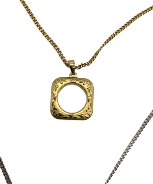 DIESEL（ディーゼル）DIESEL (ディーゼル) 3連ネックレス ゴールド×シルバーの古着・服飾アイテム