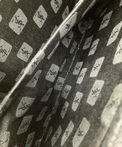 Yves Saint Laurent（イヴサンローラン）Yves Saint Laurent (イヴサンローラン) レザーハンドバッグ ブラックの古着・服飾アイテム