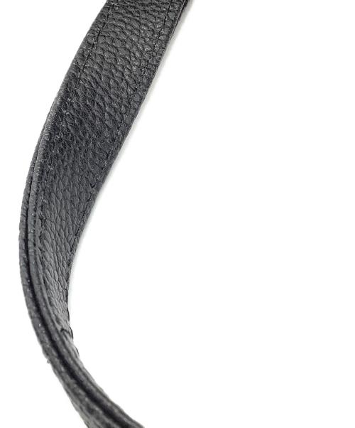 Yves Saint Laurent（イヴサンローラン）Yves Saint Laurent (イヴサンローラン) レザーハンドバッグ ブラックの古着・服飾アイテム