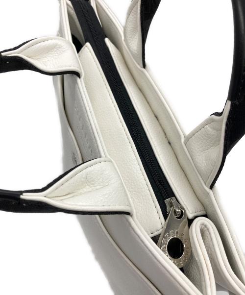 CASTELBAJAC（カステルバジャック）CASTELBAJAC (カステルバジャック) ドライビングトートバッグ ホワイトの古着・服飾アイテム