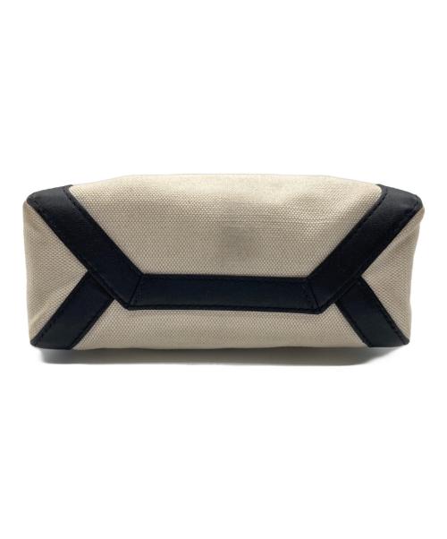 VALENTINO GARAVANI（ヴァレンティノ・ガラヴァーニ）VALENTINO GARAVANI (ヴァレンティノ・ガラヴァーニ) ロゴトートバッグ ブラック×アイボリーの古着・服飾アイテム