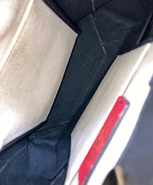 VALENTINO GARAVANI（ヴァレンティノ・ガラヴァーニ）VALENTINO GARAVANI (ヴァレンティノ・ガラヴァーニ) ロゴトートバッグ ブラック×アイボリーの古着・服飾アイテム