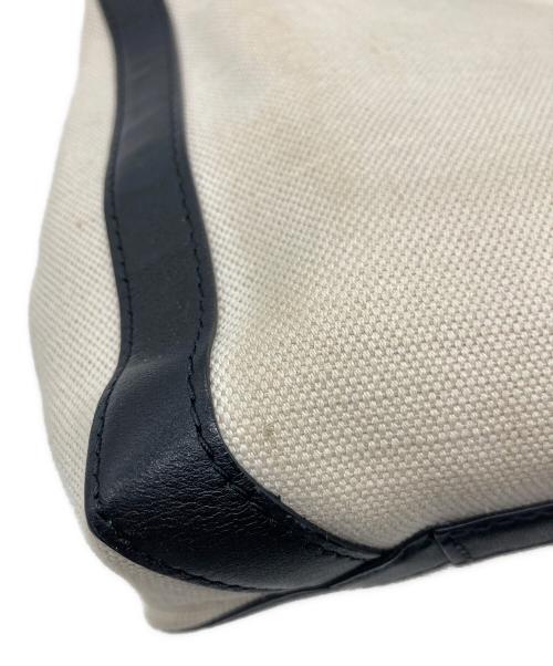 VALENTINO GARAVANI（ヴァレンティノ・ガラヴァーニ）VALENTINO GARAVANI (ヴァレンティノ・ガラヴァーニ) ロゴトートバッグ ブラック×アイボリーの古着・服飾アイテム