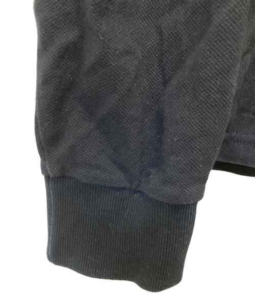 FRED PERRY（フレッドペリー）FRED PERRY (フレッドペリー) 長袖ポロシャツ ブラック×ホワイト サイズ:Mの古着・服飾アイテム