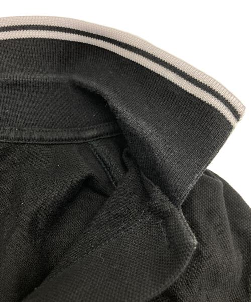 FRED PERRY（フレッドペリー）FRED PERRY (フレッドペリー) 長袖ポロシャツ ブラック×ホワイト サイズ:Mの古着・服飾アイテム