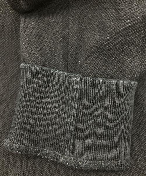 FRED PERRY（フレッドペリー）FRED PERRY (フレッドペリー) 長袖ポロシャツ ブラック×ホワイト サイズ:Mの古着・服飾アイテム