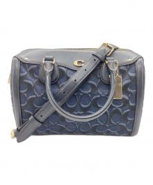 COACH（コーチ）の古着「2WAYバッグ」｜ネイビー