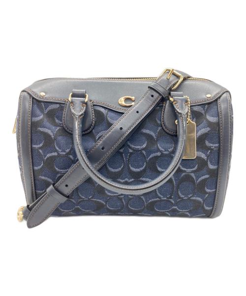 COACH（コーチ）COACH (コーチ) 2WAYバッグ ネイビーの古着・服飾アイテム