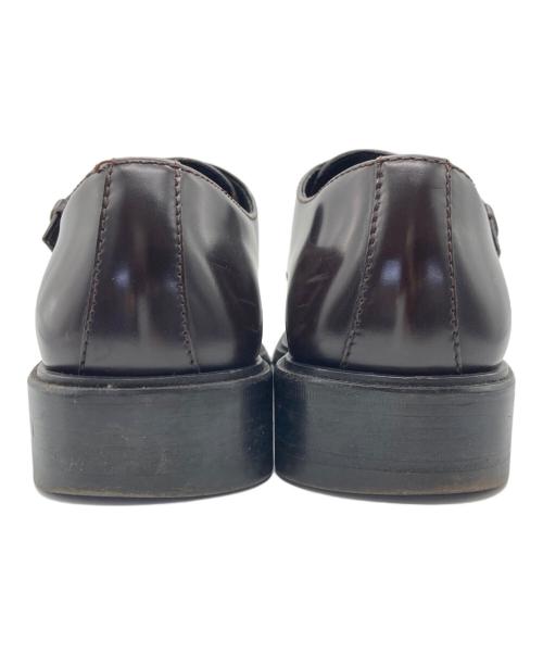 GUCCI（グッチ）GUCCI (グッチ) モンクストラップシューズ ブラウン サイズ:41Eの古着・服飾アイテム