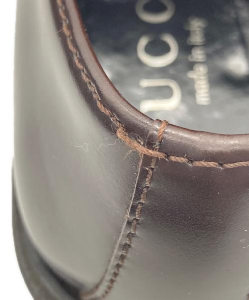 GUCCI（グッチ）GUCCI (グッチ) モンクストラップシューズ ブラウン サイズ:41Eの古着・服飾アイテム