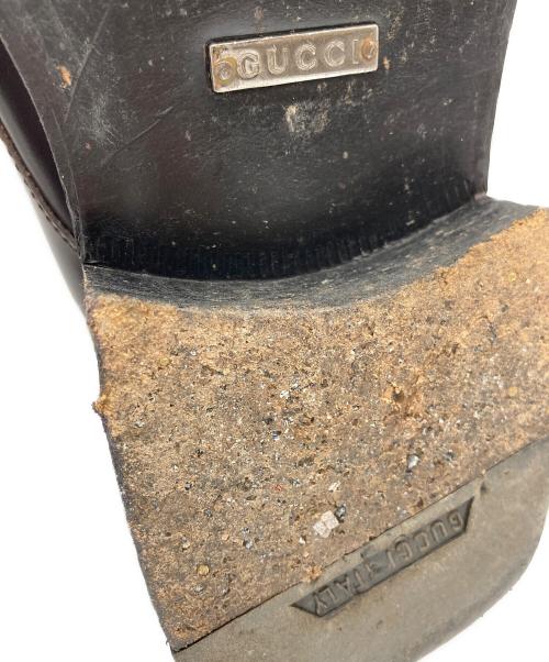 GUCCI（グッチ）GUCCI (グッチ) モンクストラップシューズ ブラウン サイズ:41Eの古着・服飾アイテム