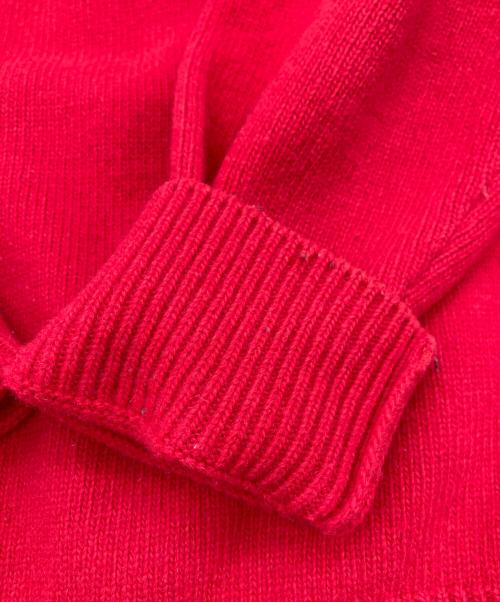 STONE ISLAND（ストーンアイランド）STONE ISLAND (ストーンアイランド) 7GG スタンドカラー ハーフジップ ニットセーター レッド サイズ:Mの古着・服飾アイテム