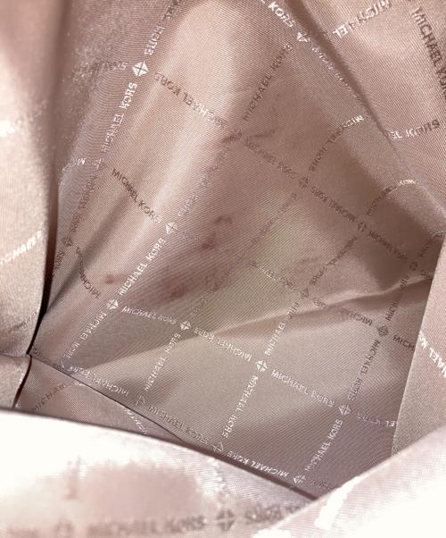 MICHAEL KORS（マイケル・コース）MICHAEL KORS (マイケル・コース) トートバッグ ホワイト×ブラウンの古着・服飾アイテム