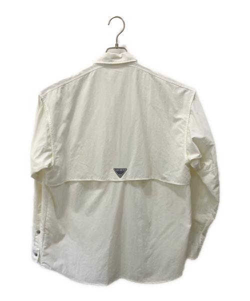 Columbia（コロンビア）Columbia (コロンビア) 長袖シャツ ホワイト サイズ:Mの古着・服飾アイテム