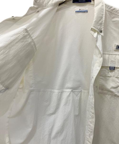 Columbia（コロンビア）Columbia (コロンビア) 長袖シャツ ホワイト サイズ:Mの古着・服飾アイテム