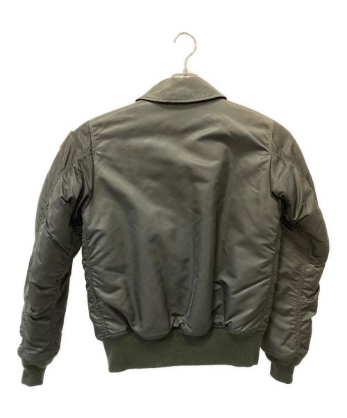 ALPHA（アルファ）ALPHA (アルファ) MA-1 フライトジャケット グリーン サイズ:SMALLの古着・服飾アイテム