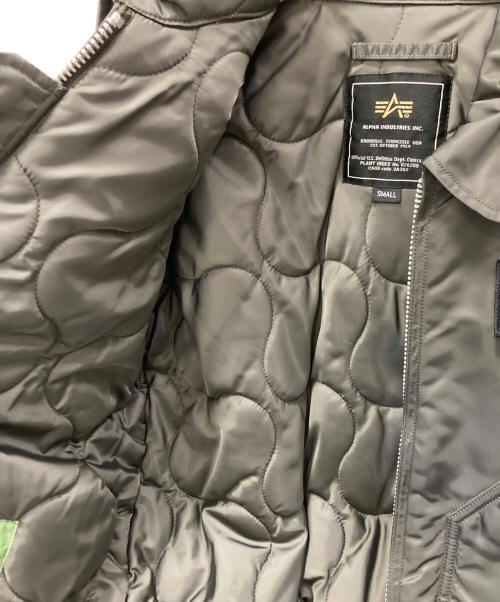ALPHA（アルファ）ALPHA (アルファ) MA-1 フライトジャケット グリーン サイズ:SMALLの古着・服飾アイテム