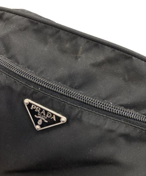 PRADA（プラダ）PRADA (プラダ) ナイロンショルダーバッグ ブラックの古着・服飾アイテム