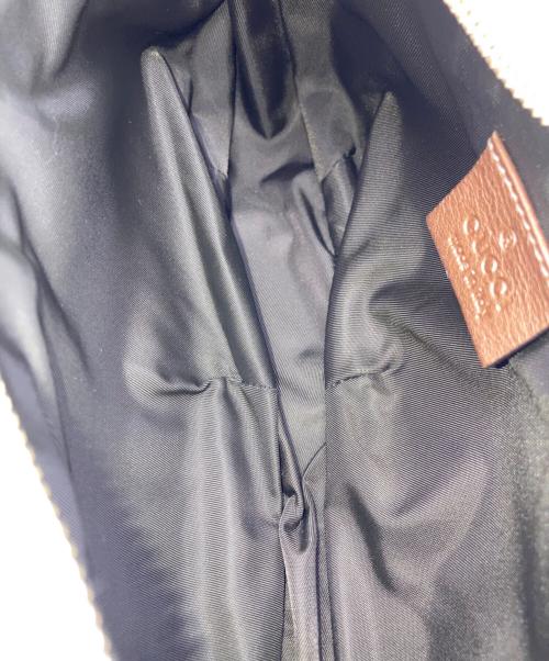 GUCCI（グッチ）GUCCI (グッチ) アクセサリーポーチ ベージュ×ブラウンの古着・服飾アイテム