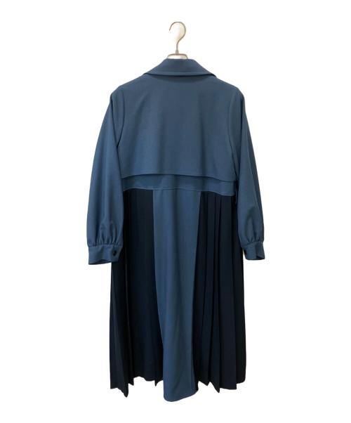 HARE（ハレ）HARE (ハレ) バイカラープリーツコート ネイビー×ブラック サイズ:Freeの古着・服飾アイテム