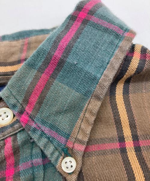 POLO RALPH LAUREN（ポロ・ラルフローレン）POLO RALPH LAUREN (ポロ・ラルフローレン) 長袖シャツ　BLAIRE グリーン×ブラウン サイズ:Mの古着・服飾アイテム