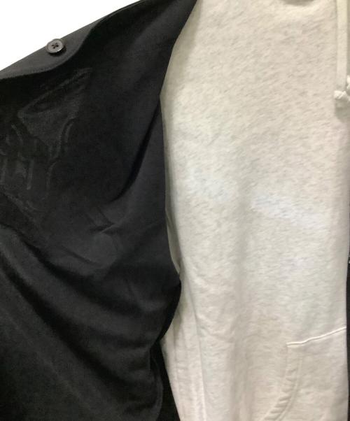 SUPREME（シュプリーム）SUPREME (シュプリーム) プルオーバーパーカー ブラック×グレー サイズ:Mの古着・服飾アイテム