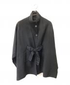 COACHコーチ）の古着「ウールメルトンケープコート」｜ブラック