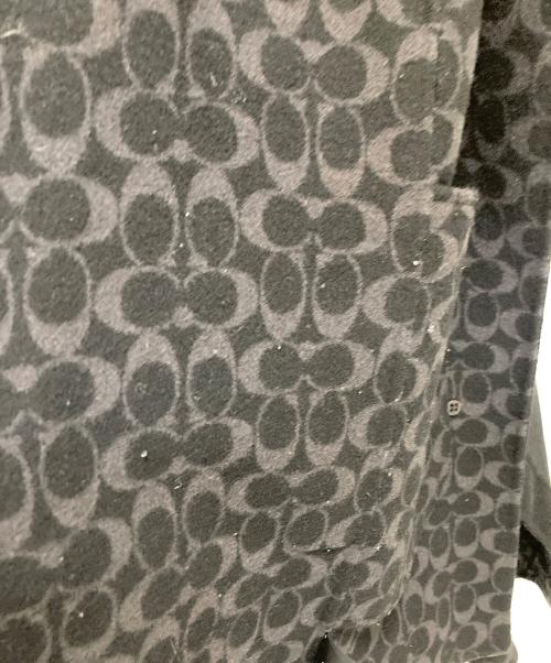 COACH（コーチ）COACH (コーチ) ウールメルトンケープコート ブラック サイズ:XS/Sの古着・服飾アイテム