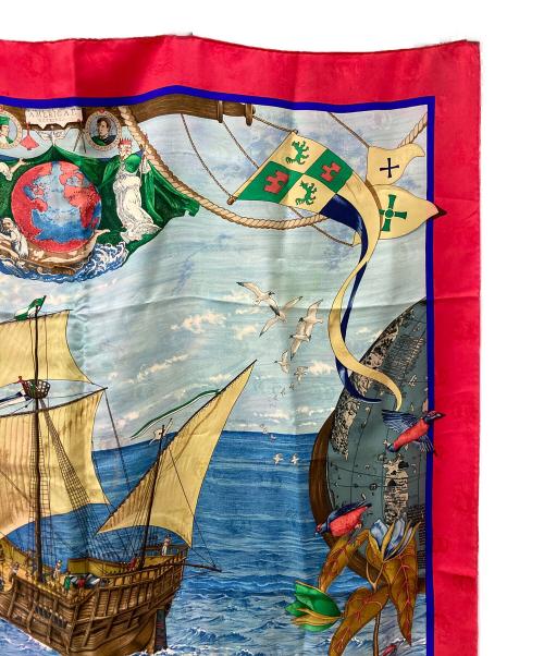 HERMES（エルメス）HERMES (エルメス) カレ90 レッドの古着・服飾アイテム