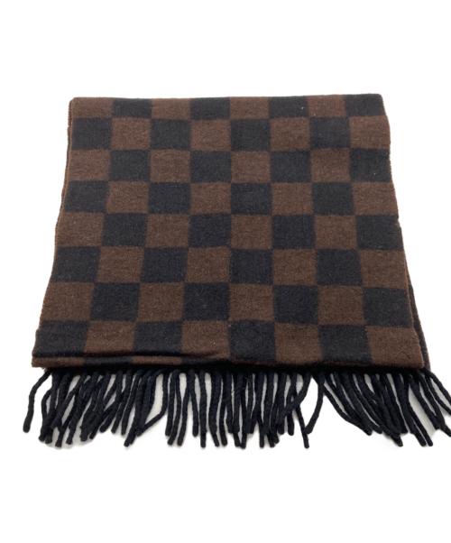 FENDI（フェンディ）FENDI (フェンディ) マフラー ブラウン×ブラックの古着・服飾アイテム