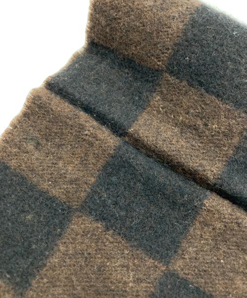 FENDI（フェンディ）FENDI (フェンディ) マフラー ブラウン×ブラックの古着・服飾アイテム