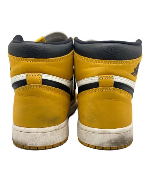 NIKE（ナイキ）NIKE (ナイキ) AIR JORDAN1 ホワイト×イエロー サイズ:cm 26.5の古着・服飾アイテム