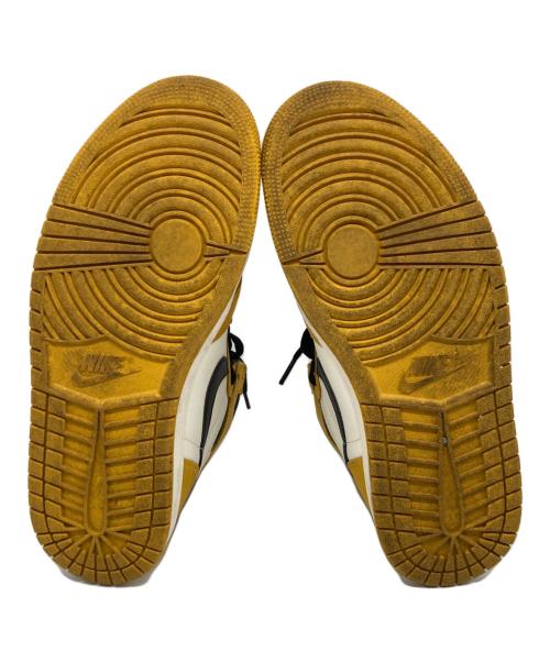 NIKE（ナイキ）NIKE (ナイキ) AIR JORDAN1 ホワイト×イエロー サイズ:cm 26.5の古着・服飾アイテム