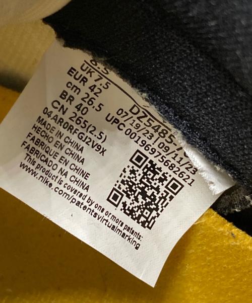 NIKE（ナイキ）NIKE (ナイキ) AIR JORDAN1 ホワイト×イエロー サイズ:cm 26.5の古着・服飾アイテム