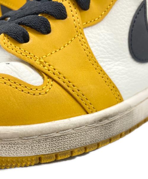 NIKE（ナイキ）NIKE (ナイキ) AIR JORDAN1 ホワイト×イエロー サイズ:cm 26.5の古着・服飾アイテム
