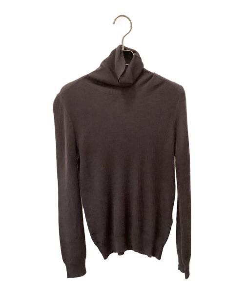 DRAWER（ドゥロワー）DRAWER (ドゥロワー) 薄手ニット ブラウン サイズ:2の古着・服飾アイテム
