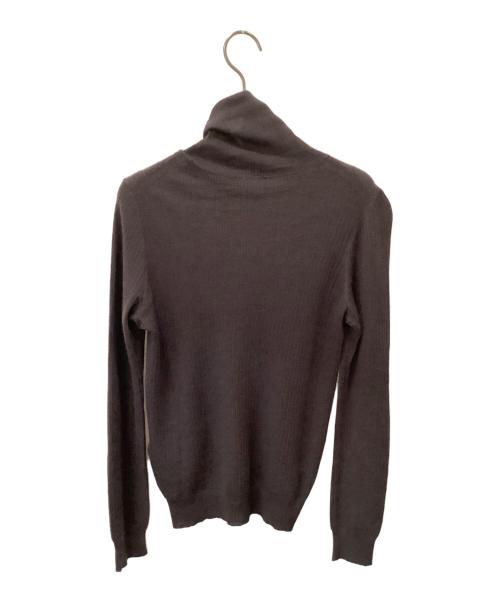 DRAWER（ドゥロワー）DRAWER (ドゥロワー) 薄手ニット ブラウン サイズ:2の古着・服飾アイテム