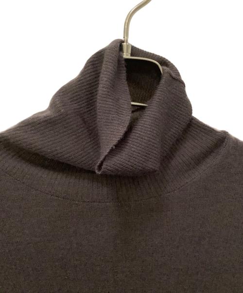 DRAWER（ドゥロワー）DRAWER (ドゥロワー) 薄手ニット ブラウン サイズ:2の古着・服飾アイテム