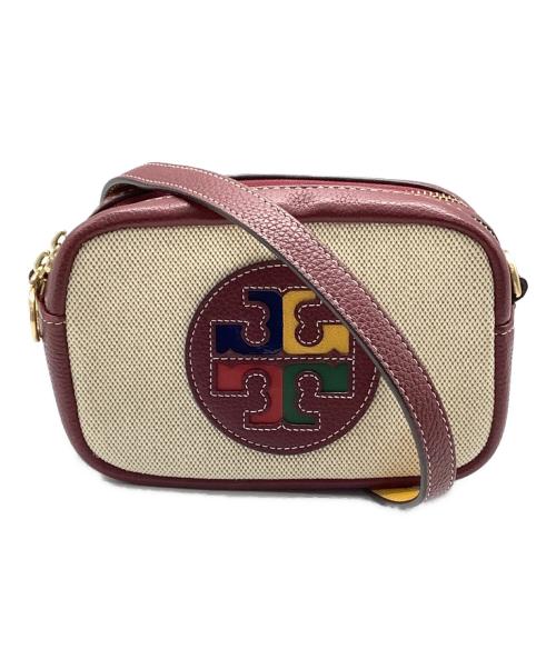 TORY BURCH（トリーバーチ）TORY BURCH (トリーバーチ) ショルダーバッグ ボルドー×ベージュの古着・服飾アイテム