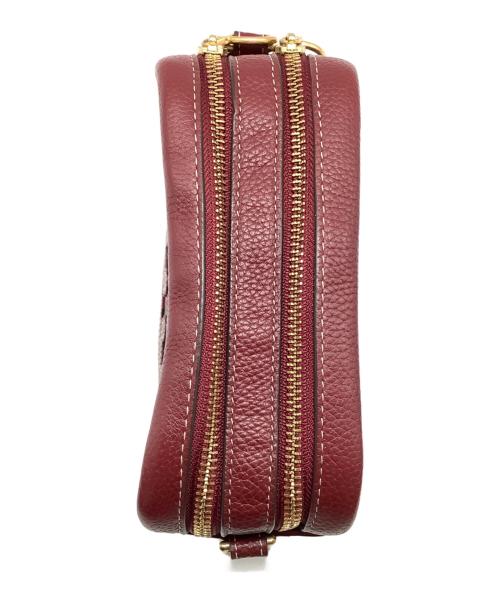 TORY BURCH（トリーバーチ）TORY BURCH (トリーバーチ) ショルダーバッグ ボルドー×ベージュの古着・服飾アイテム