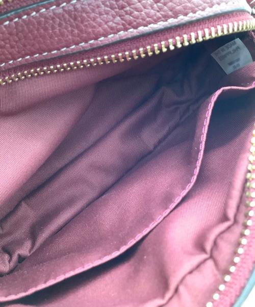 TORY BURCH（トリーバーチ）TORY BURCH (トリーバーチ) ショルダーバッグ ボルドー×ベージュの古着・服飾アイテム