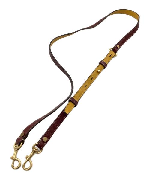 TORY BURCH（トリーバーチ）TORY BURCH (トリーバーチ) ショルダーバッグ ボルドー×ベージュの古着・服飾アイテム